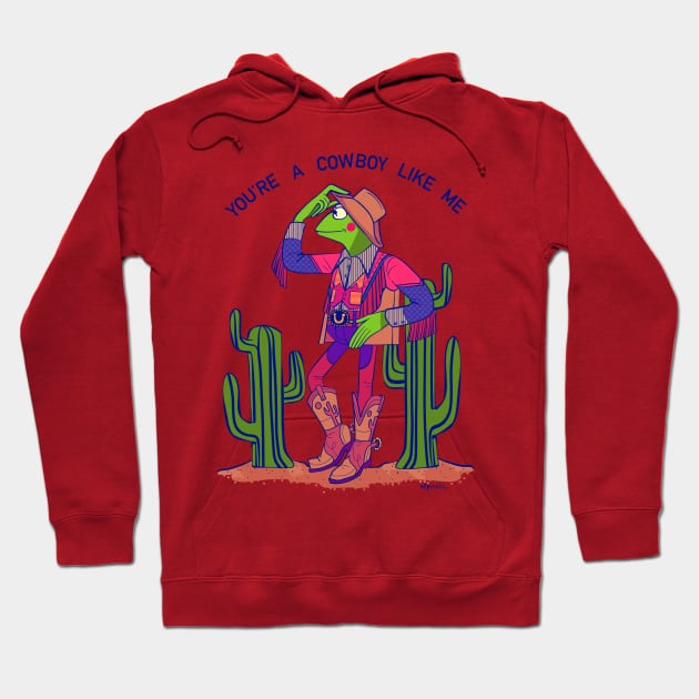 You’re a cowboy like me Kermit (Angelica’s version) (empty background version) Hoodie by AngelicaNyneave